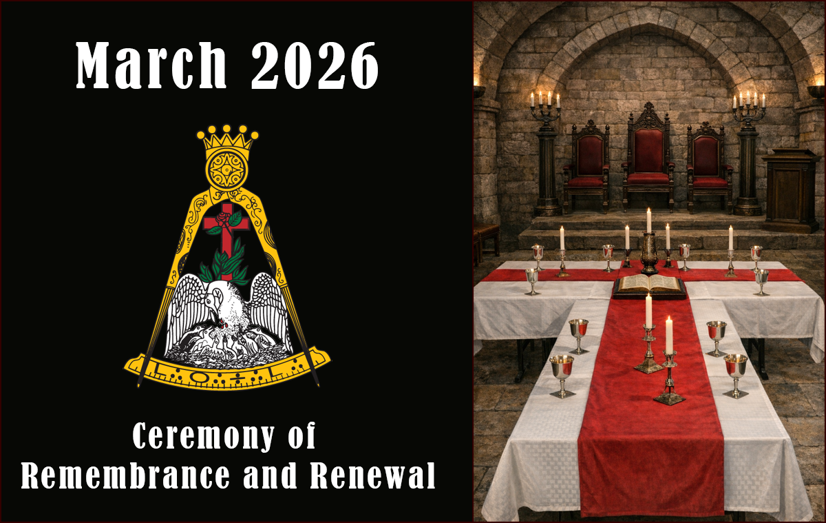 Scottish Rite - Rose Croix - Flyer, Ceremony of Remembrance and Renewal