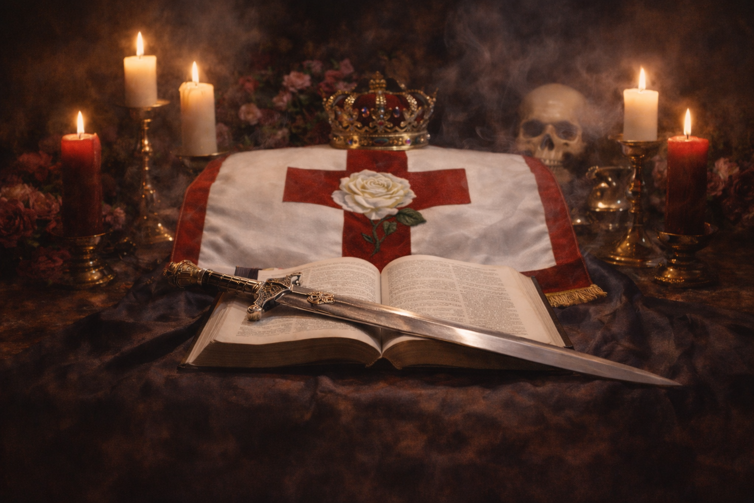Illustration of the Scottish Rite Rose Croix Funeral